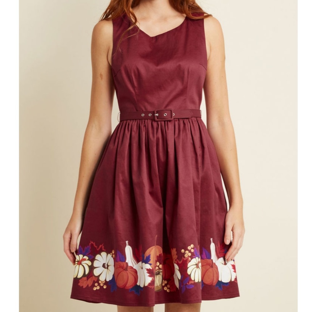 Modcloth fall festive A-line dress
